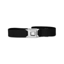 Buckle-Down Starburst Accent Black Seatbelt Belt at Spencer's