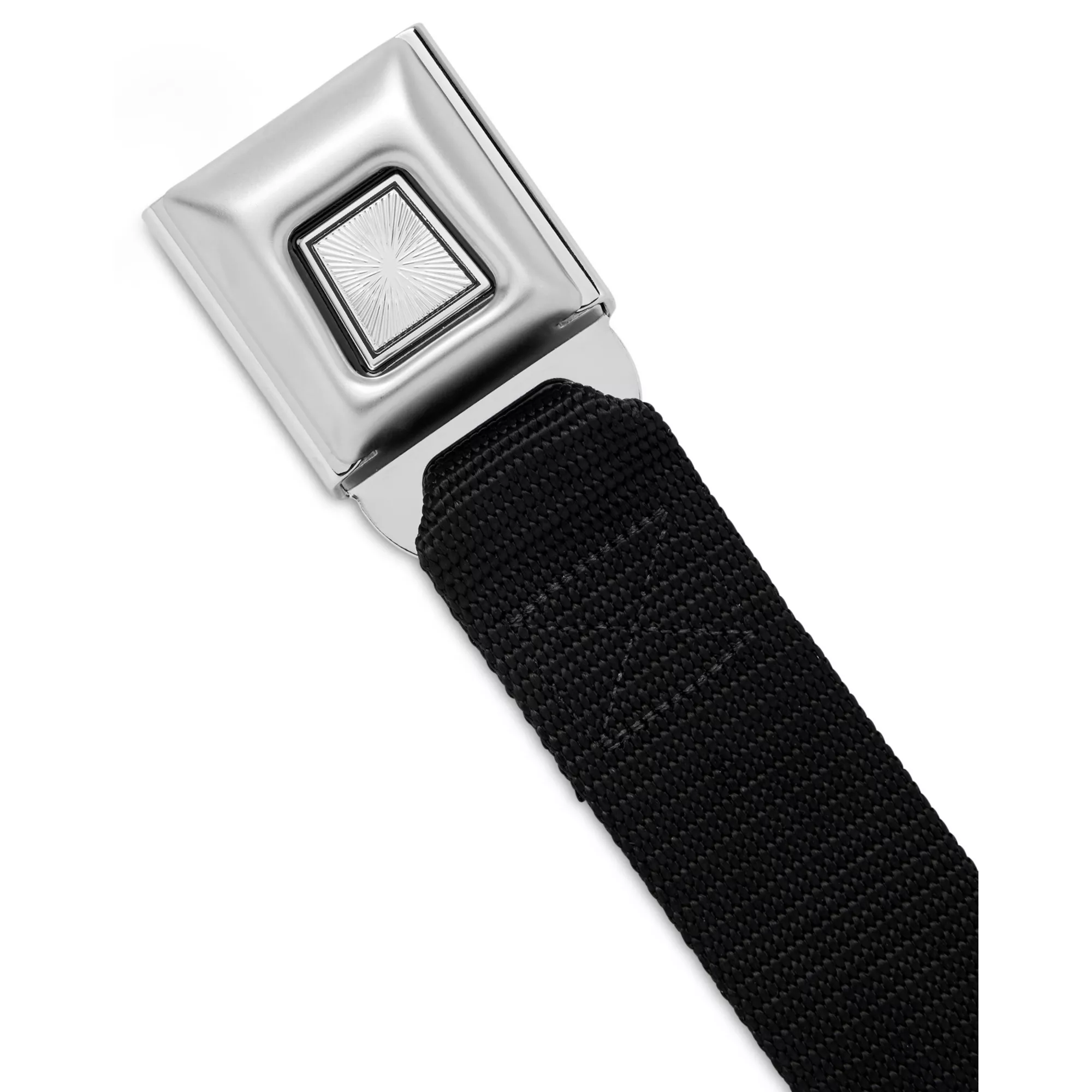 Buckle-Down Starburst Accent Black Seatbelt Belt at Spencer's