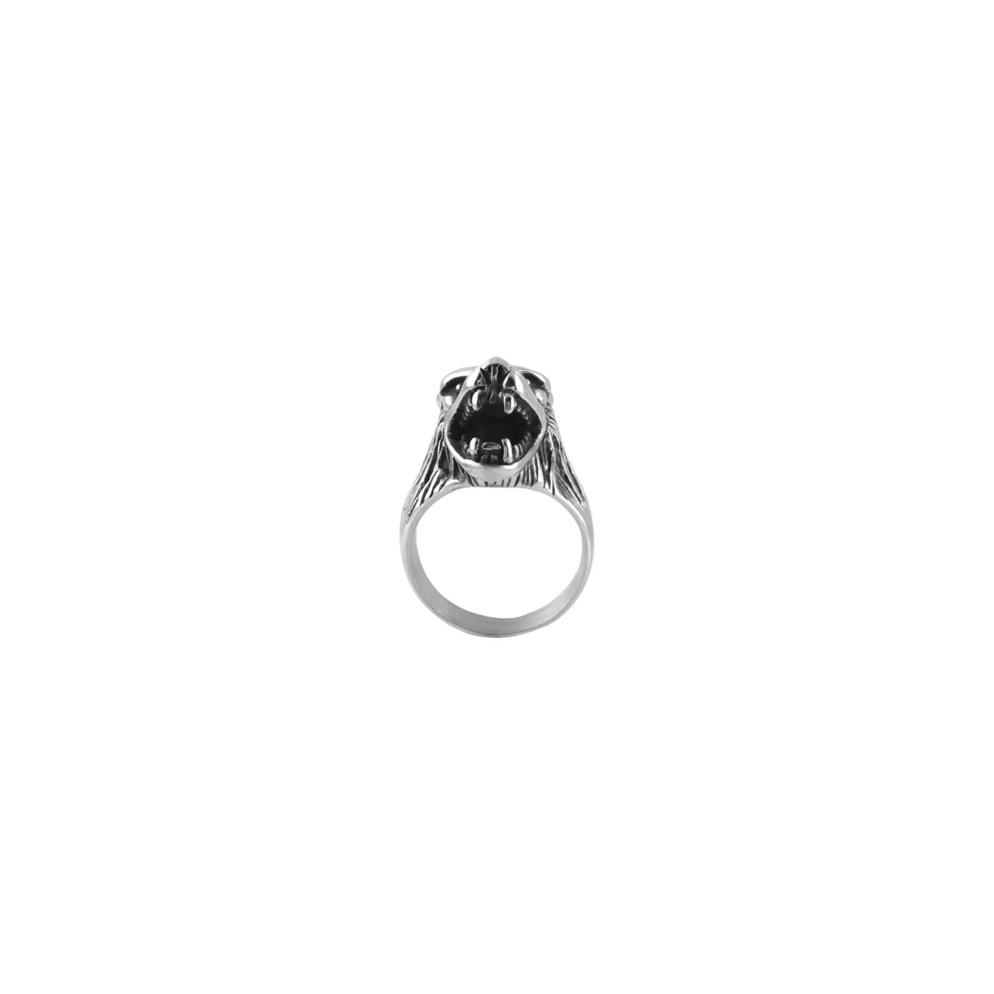 Silvertone Mad Dog Biker Ring