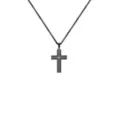 Black Cross Thick Chain Necklace at Spencer's
