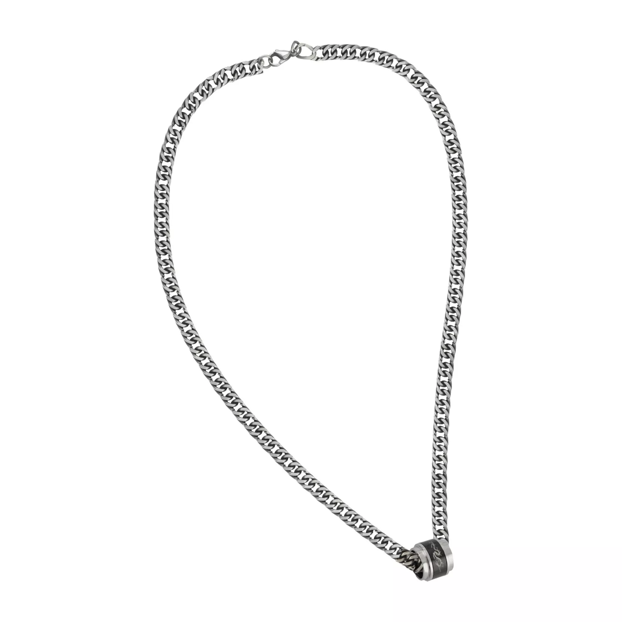 Dragon Circle Pendant Chain Necklace at Spencer's