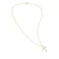 Clear CZ Gold-Tone Cross Necklace at Spencer's