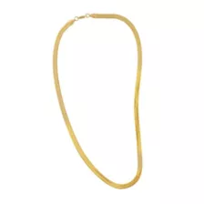 Gold-Tone Herringbone Chain Necklace at Spencer's