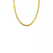 Gold-Tone Herringbone Chain Necklace at Spencer's
