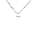 2-Row Cross Chain Necklace at Spencer's