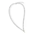 2-Row Cross Chain Necklace at Spencer's