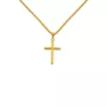 Gold-Tone Cross Pendant Chain Necklace at Spencer's