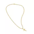 Gold-Tone Cross Pendant Chain Necklace at Spencer's