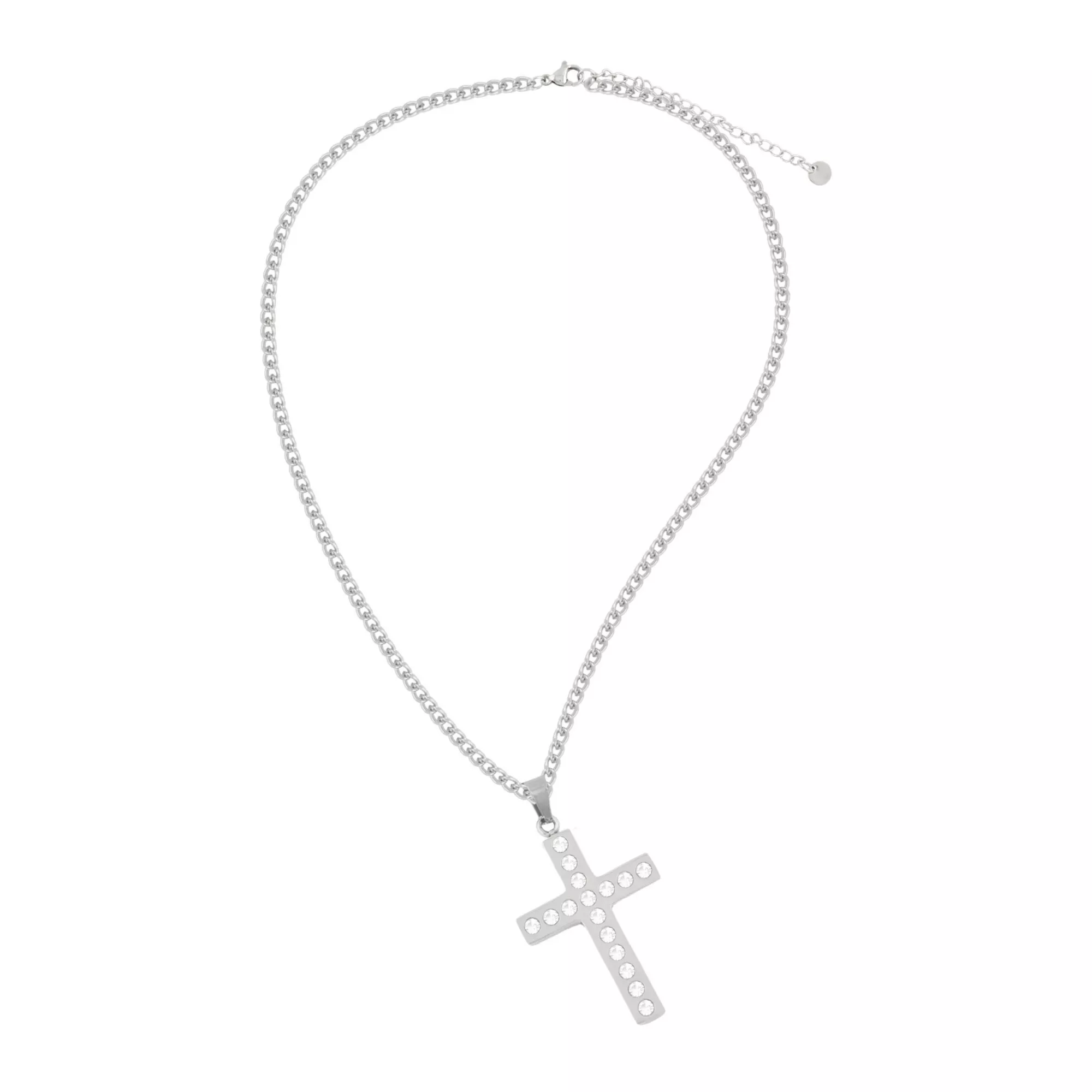 CZ Cross Chain Necklace at Spencer's
