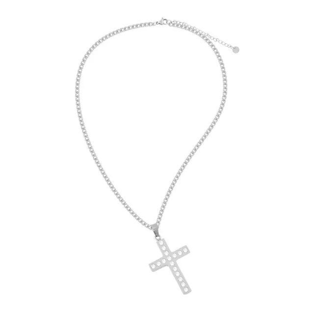 CZ Cross Chain Necklace at Spencer's