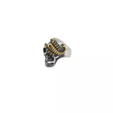 Scorpion Skull Silver-Tone Ring at Spencer's