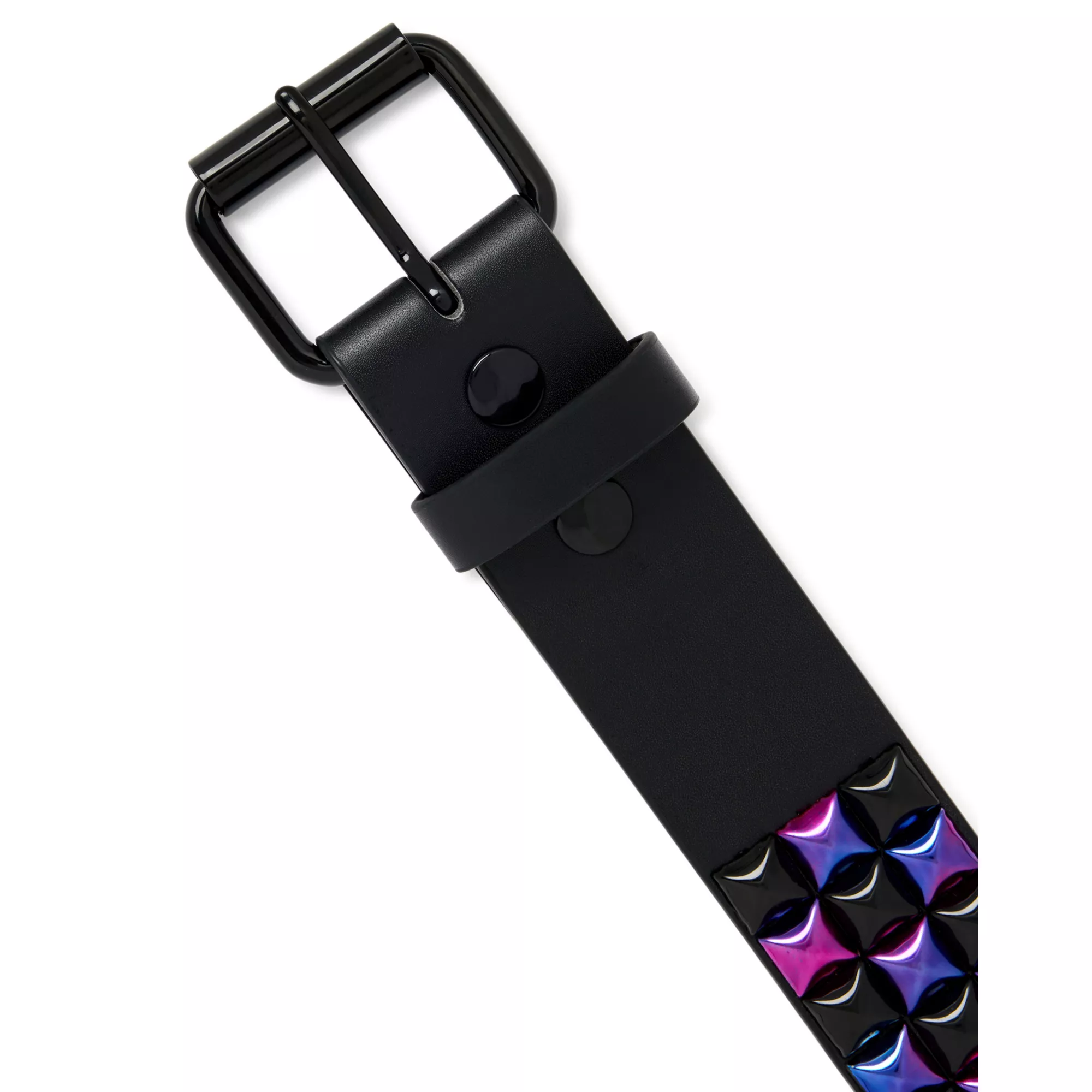 Oil Slick Pyramid Studded Belt
