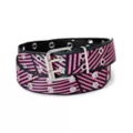 Geometric Lines Belt at Spencer's