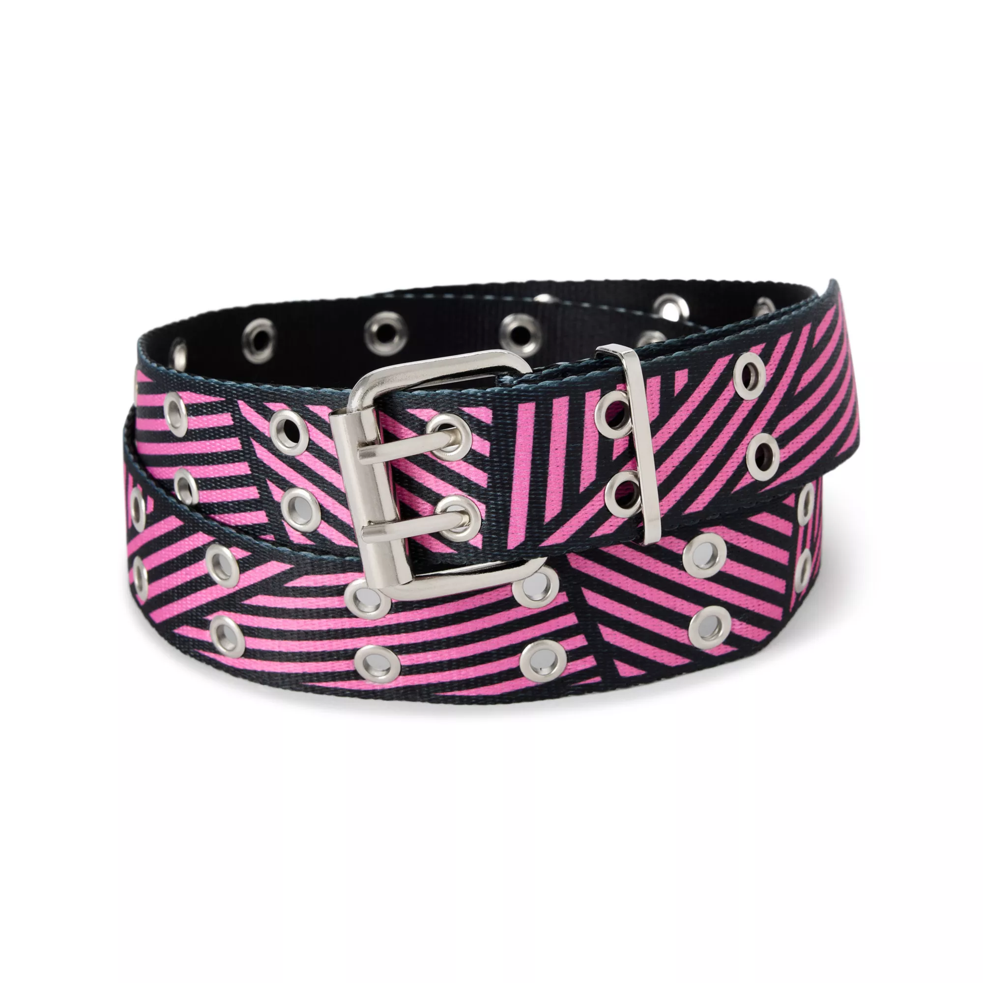 Geometric Lines Belt at Spencer's