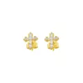 Clear CZ Cross Gold-Tone Stud Earrings - 20 Gauge at Spencer's