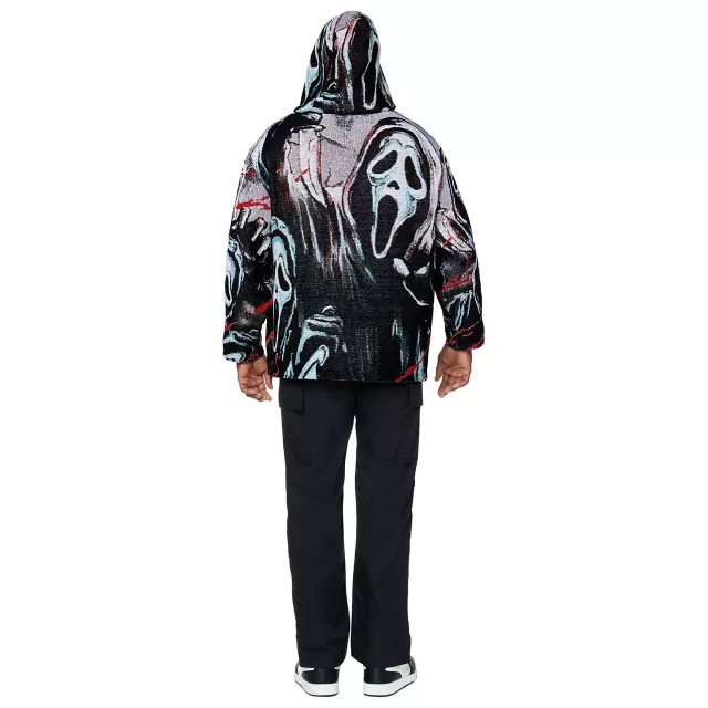 Ghost Face Jacquard Hoodie