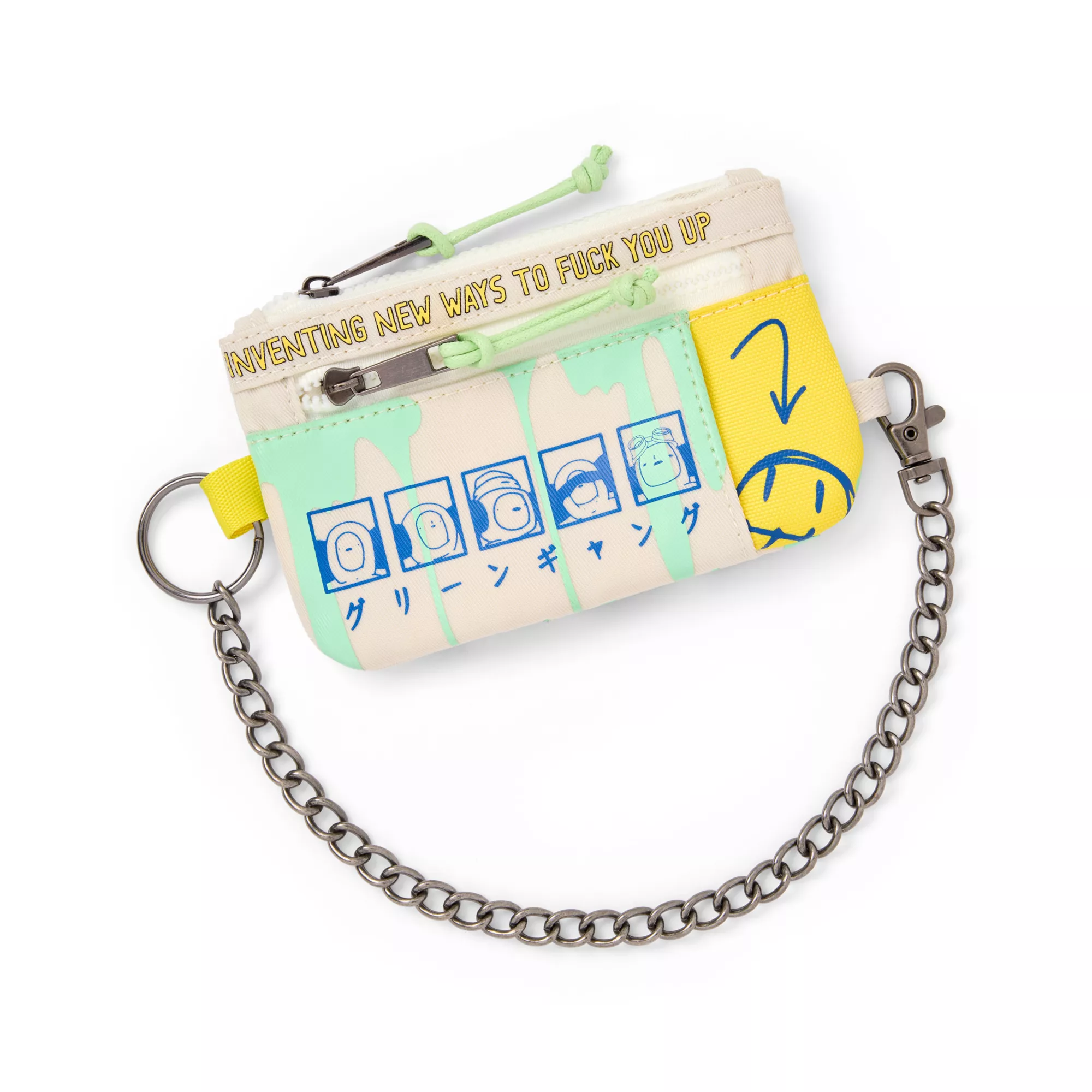 The Boys Green Gang Mascot Chain Wallet at Spencer's