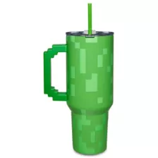 Minecraft Creeper Molded Travel Tumbler with Straw - 40 oz. at Spencer's