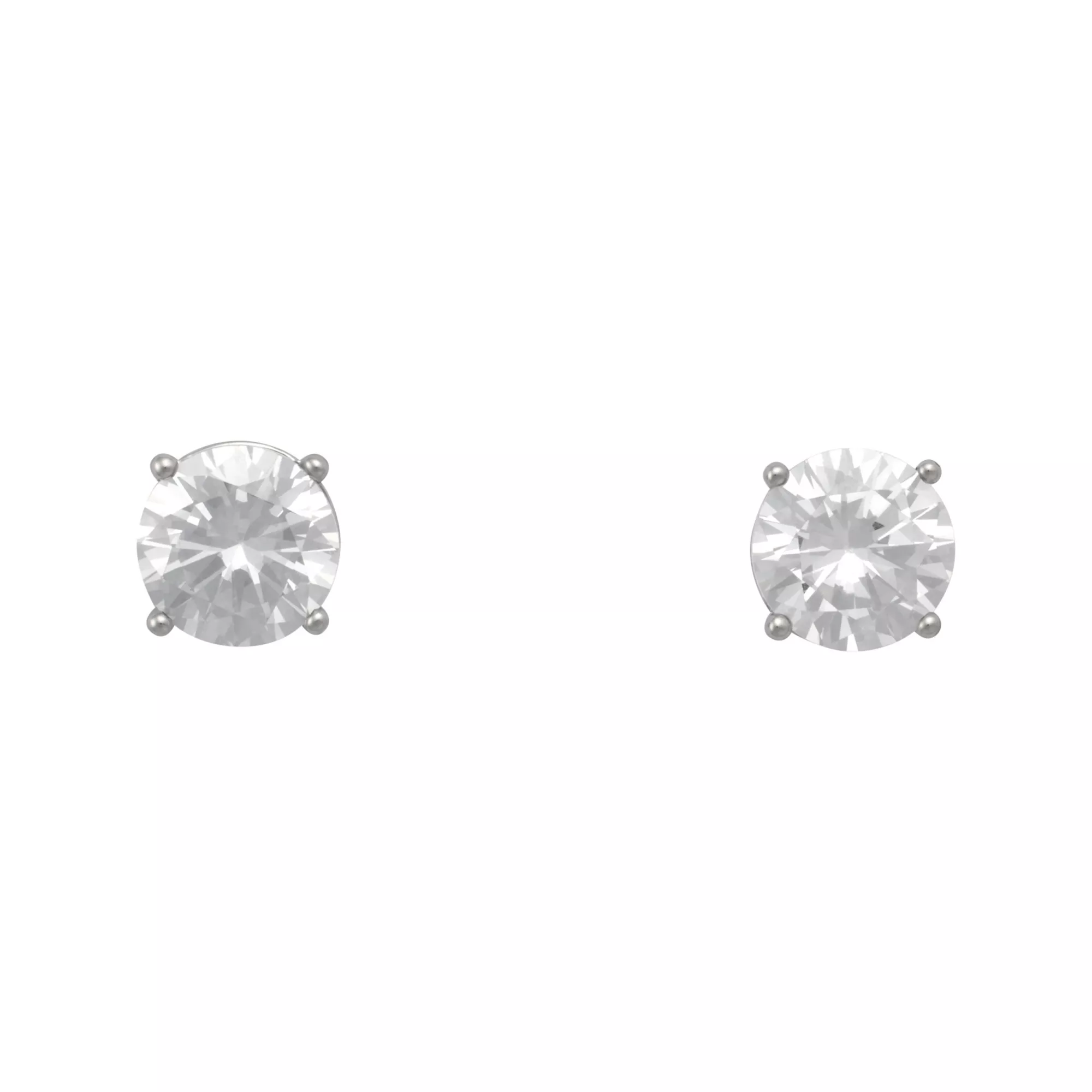 CZ Round Titanium Stud Earrings - 20 Gauge at Spencer's
