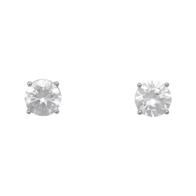 CZ Round Titanium Stud Earrings - 20 Gauge at Spencer's