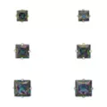 Multi-Pack Vitrail CZ Square Stud Earrings 3 Pairs - 20 Gauge at Spencer's