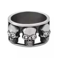 Clear CZ Skull Band Ring at Spencer's