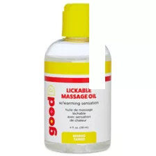Mango Flavored Lickable Warming Massage Oil 4 oz. - good D at Spencer's