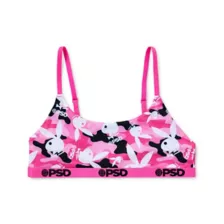 PSD Playboy Bunny Black and Pink Camo Scoop Sports Bra at Spencer's