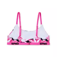 PSD Playboy Bunny Black and Pink Camo Scoop Sports Bra at Spencer's