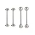 Multi-Pack Ball and Disc Titanium Barbells 4 Pack - 14 Gauge at Spencer's