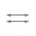 Basic Spiked Titanium Nipple Barbells - 14 Gauge at Spencer's