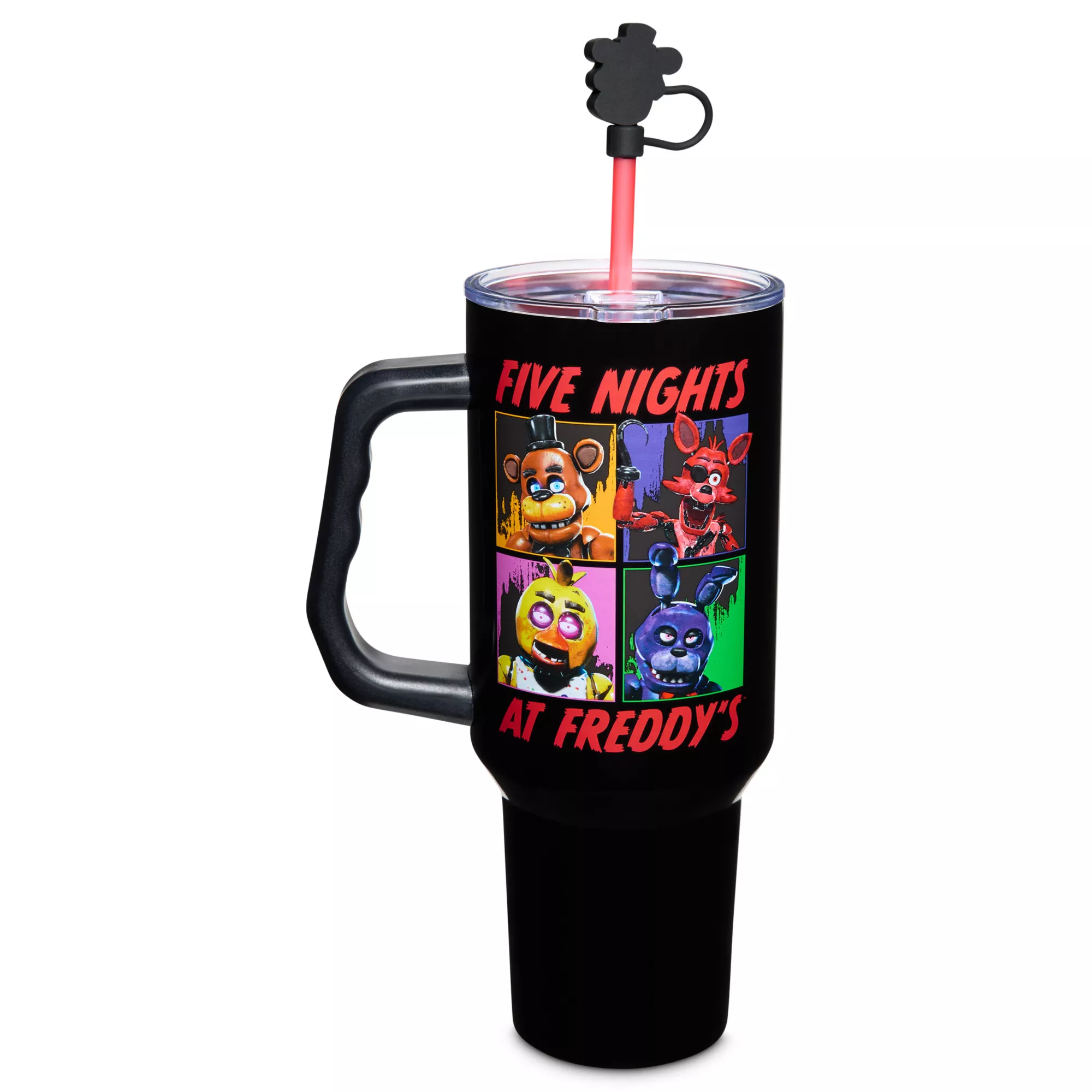 Five Nights at Freddy's Travel Tumbler with Straw Topper - 40 oz. at Spencer's
