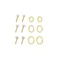 Multi-Pack CZ Gold-Tone Titanium Nose Pins and Hoops 12 Pack - 18 Gauge at Spencer's