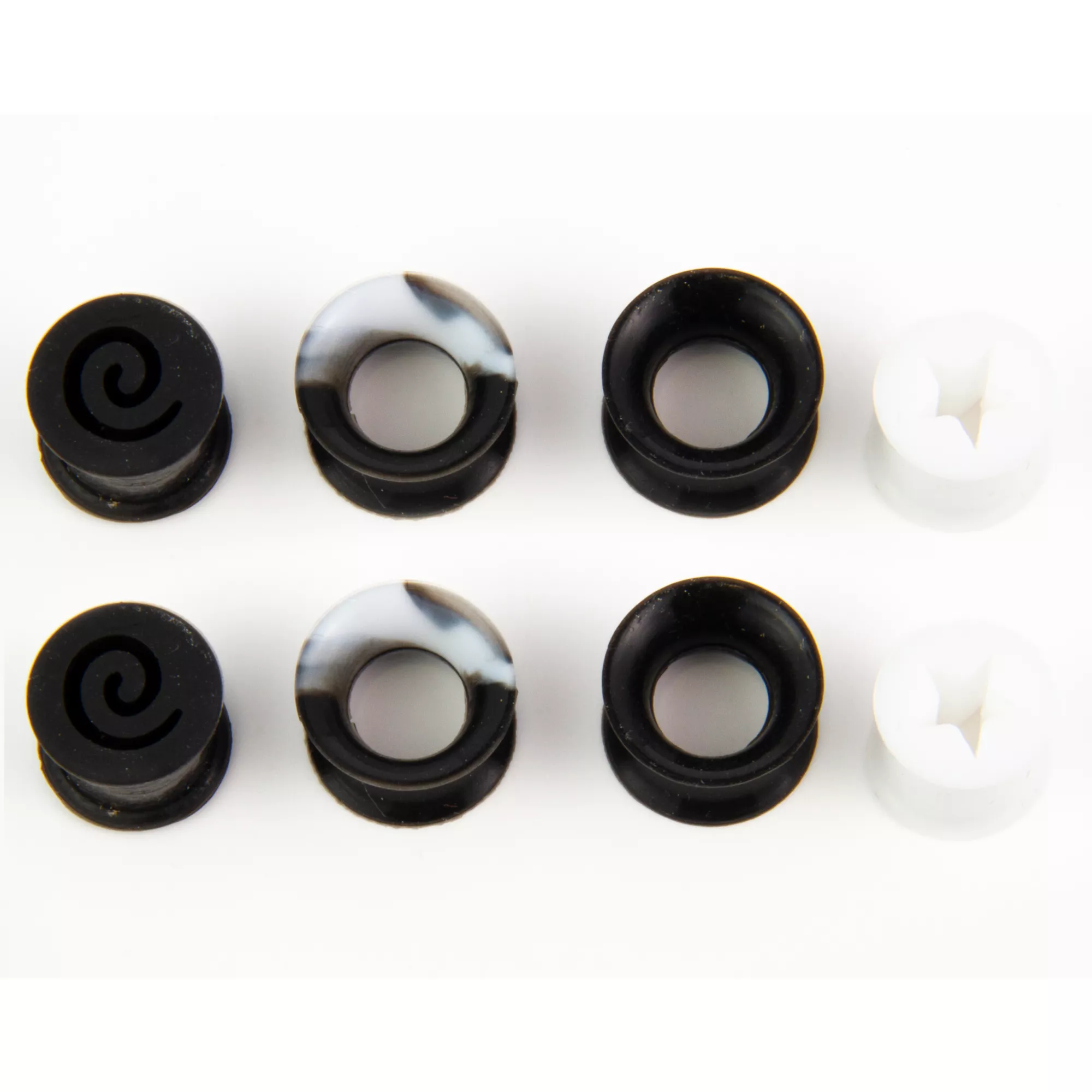Multi-Pack Swirl and Star Silicone Tunnels - 4 Pair