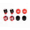 Multi-Pack Black and Red Marbled Silicone Gothic Coffin Tunnels - 4 Pair at Spencer's