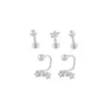 Multi-Pack CZ Star Labret and Lippy Loop Lip Rings 5 Pack - 16 Gauge at Spencer's