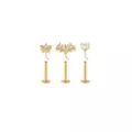 Multi-Pack CZ Shape Gold-Plated Labret Lip Rings - 3 Pack at Spencer's