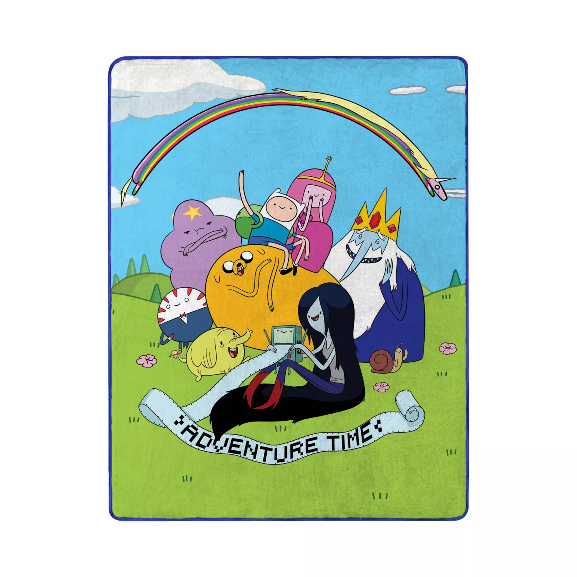 Adventure Time Characters Fleece Blanket at Spencer's