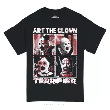 Art the Clown Four Square T Shirt - Terrifier at Spencer's