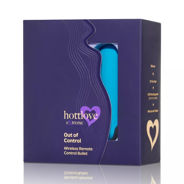 Out of Control Wirless Remote Control Bullet Vibrator Blue - Hott Love Extreme at Spencer's