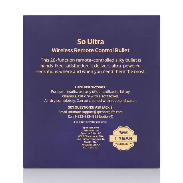 So Ultra Wireless Remote Control Bullet Vibrator - Hott Love Extreme at Spencer's