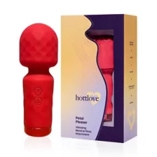 Hott Love Petal Pleaser Vibrating Wand with Rose Attachment at Spencer's