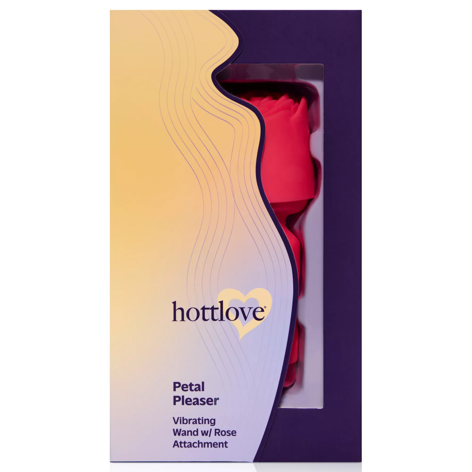 Hott Love Petal Pleaser Vibrating Wand with Rose Attachment at Spencer's