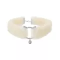 White Kitten Bell Furry Choker Necklace at Spencer's
