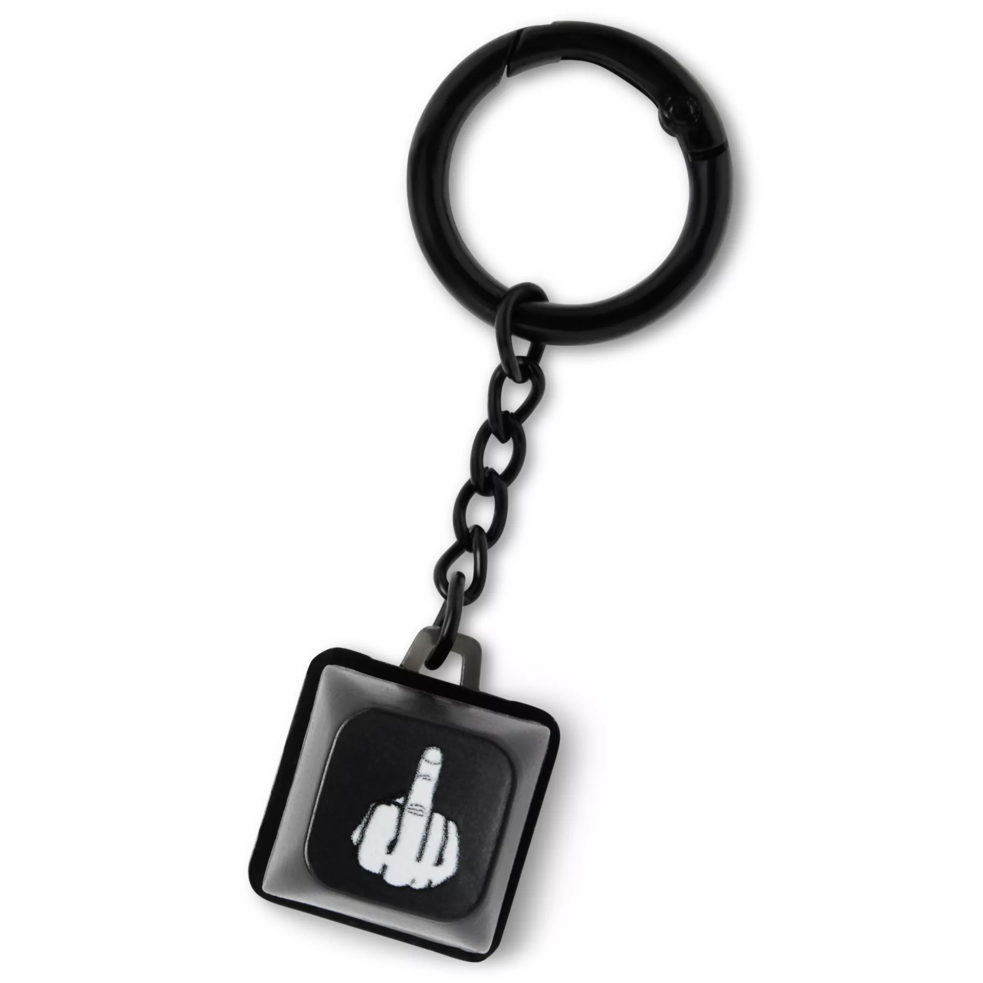 Middle Finger Clicker Keychain at Spencer's