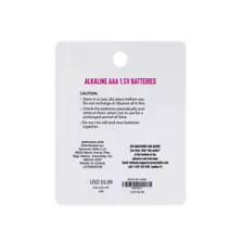 AAA Batteries 4 Pack - Sexology at Spencer's