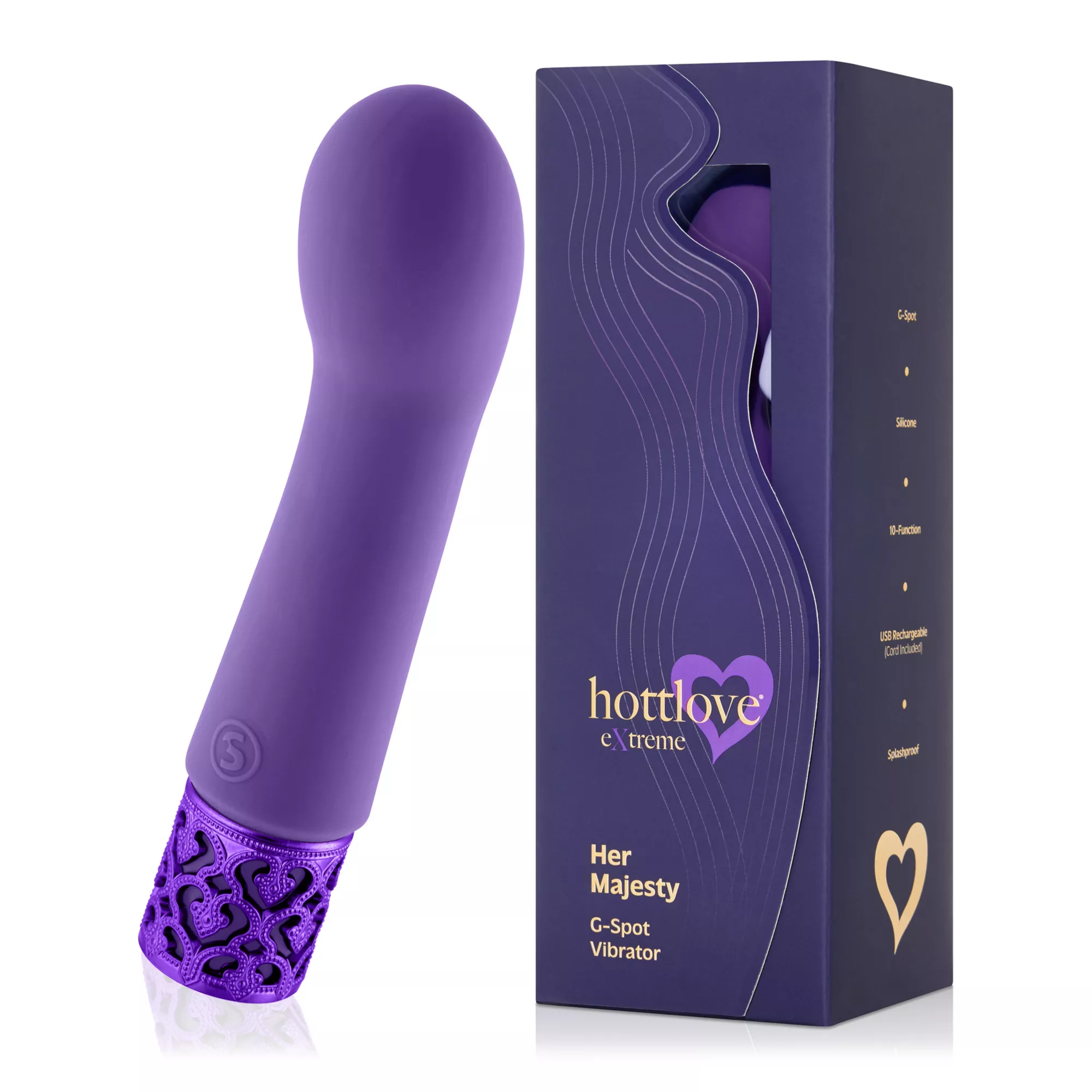 Her Majesty G-Spot Vibrator Purple - Hott Love Extreme at Spencer's