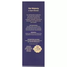 Her Majesty G-Spot Vibrator Purple - Hott Love Extreme at Spencer's