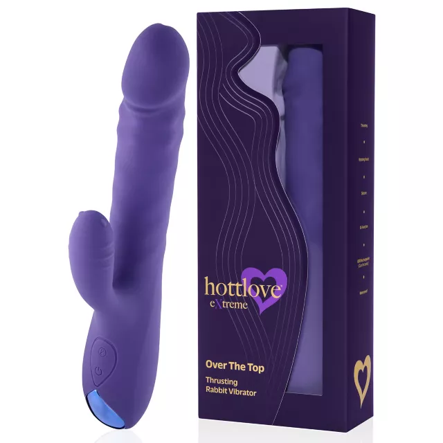 Over the Top Thrusting Rabbit Vibrator Purple - Hott Love Extreme
