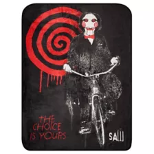 Saw The Choice is Yours Fleece Blanket at Spencer's